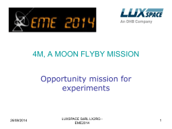 4M, A Moon Flyby Mission