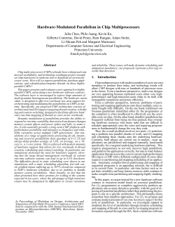 Hardware-Modulated Parallelism in Chip Multiprocessors