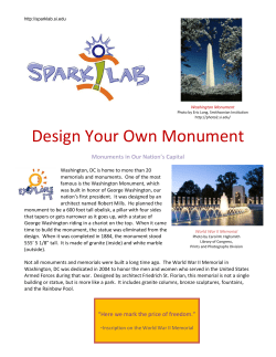 Design Your Own Monument - Smithsonian Institution