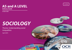 Understanding social inequalities - Delivery guide