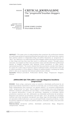 CritiCal Journalism - Brazilian Journalism Research