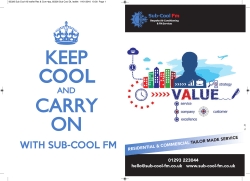 Brochure - Sub Cool FM