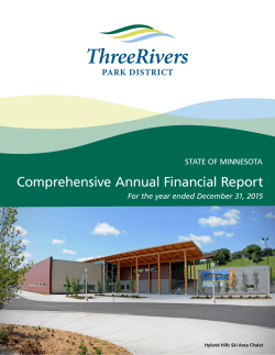 2015 Annual Report - Three Rivers Park District