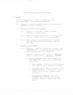 PAPER CONSERVATION CATALOGUE PROTOTYPE 25. Mending