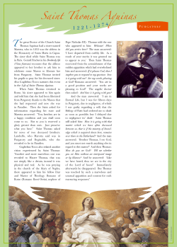 Saint Thomas Aquinas