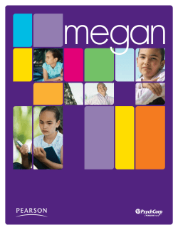 Megan - Pearson Clinical