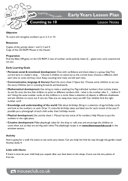 Counting to 10 - The Mouse Club