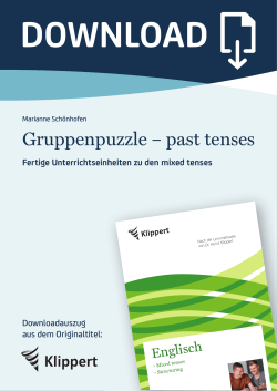 Gruppenpuzzle – past tenses