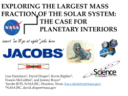exploring the largest mass fraction of the solar - USRA