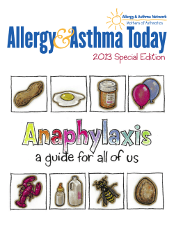 Anaphylaxis: A Guide for All of Us