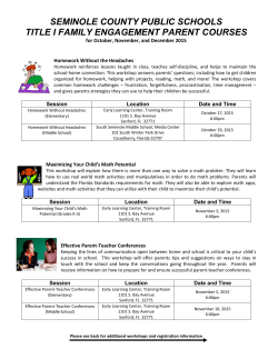 seminole county public schools title i family engagement parent