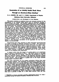 Penetration of an Initially Radial Shock Wave through an Aluminum