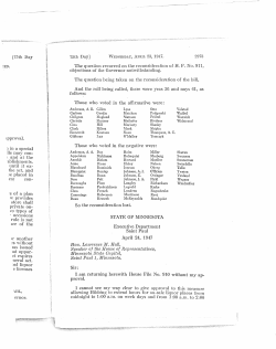 75th Day] 23, 1947. The qnestion recurred on the reconsideration of