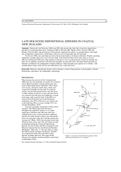 LATE HOLOCENE DEPOSITIONAL EPISODES IN COASTAL NEW
