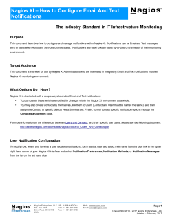 Configuring Email and Text Notifications in Nagios XI