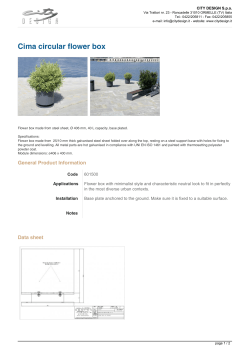 Cima circular flower box