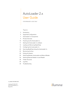AutoLoader 2.x User Guide (15015394)