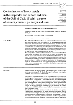 Contamination of heavy metals in the suspended and