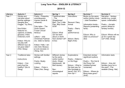 English Literacy Overview