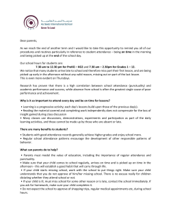 Dear parents, As we reach the end of another term and I would like