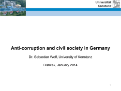 Anti-corruption and civil society in Germany