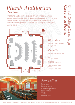 Plumb Auditorium