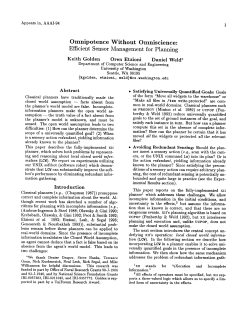 Omnipotence Without Omniscience - Washington