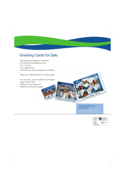Greeting Cards for Sale - Habitat for Humanity Canada