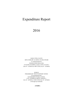 Expenditure Report 2016