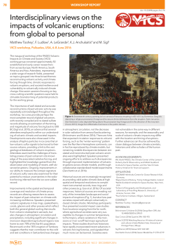 Interdisciplinary views on the impacts of volcanic eruptions: from