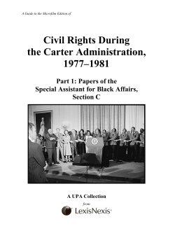 Civil Rights During the Carter Administration, 1977–1981