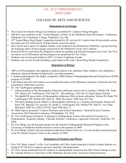 OC Accomplishments 09-10 - Oklahoma Christian University
