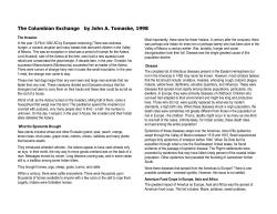 The Columbian Exchange - Modern World History @ SDA