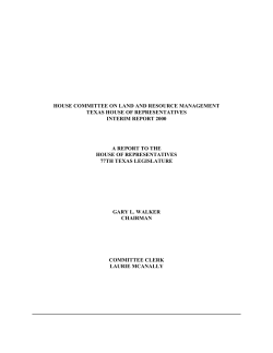 house committee on land and resource