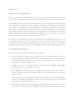Appendix A Instructions for Experiment 2