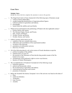 Exam Three - Mr. Viebachs History Page