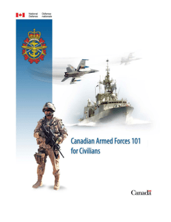 Canadian Armed Forces 101 for Civilians