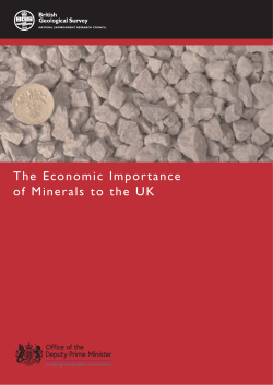 The Economic Importance of Minerals to the UK