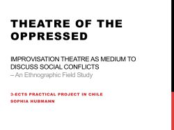theatre of the oppressed - University College Freiburg
