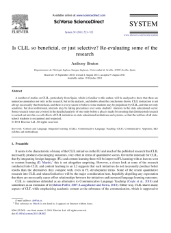 Is CLIL so beneficial, or just selective? Re