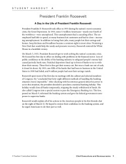 President Franklin Roosevelt