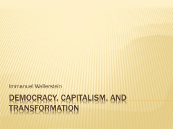 Democracy, Capitalism, and Transformation