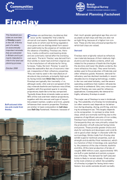 Fireclay - British Geological Survey