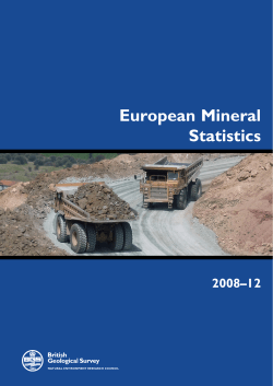 European Mineral Statistics