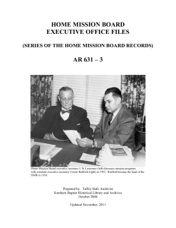 series of the Home Mission Board records