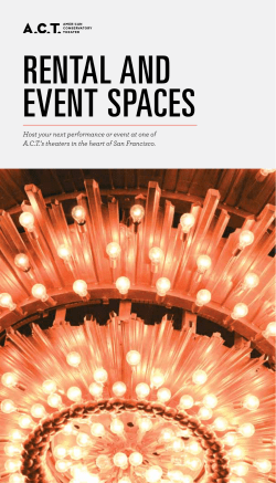 RENTAL AND EVENT SPACES