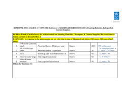 QUERY: Kindly Clarified to us the bellow items from cleaning