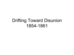 Drifting Toward Disunion