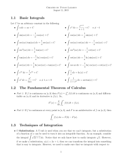 Integrals - UC Davis Mathematics