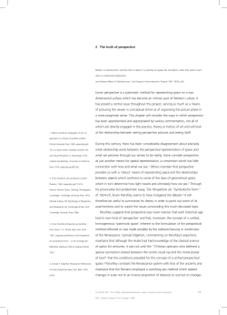 Linear perspective is a systematic method for representing space on